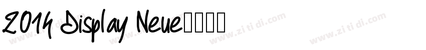 2014 Display Neue字体转换